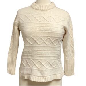 Vineyard Vines Cream Signature Fisherman Merino Wool Sweater